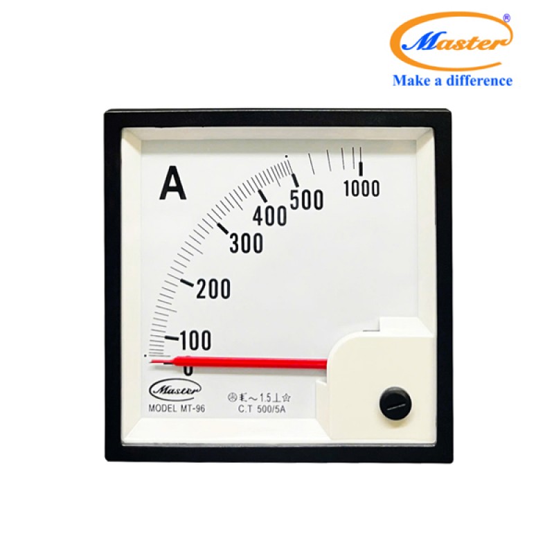Đồng Hồ Đo Ampe MT-96 500/5A CL1.5 Master