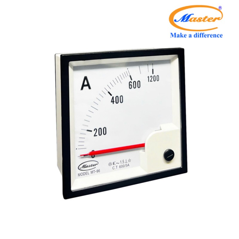 Đồng Hồ Đo Ampe MT-96 600/5A CL1.5 Master