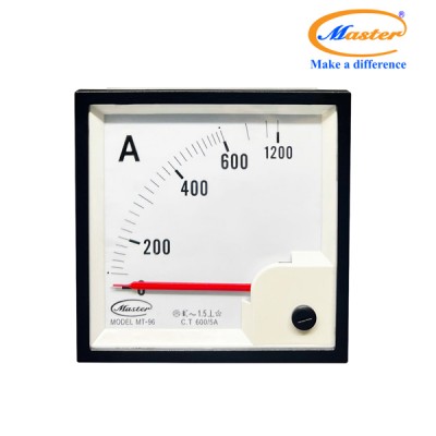 Đồng Hồ Đo Ampe MT-96 600/5A CL1.5 Master