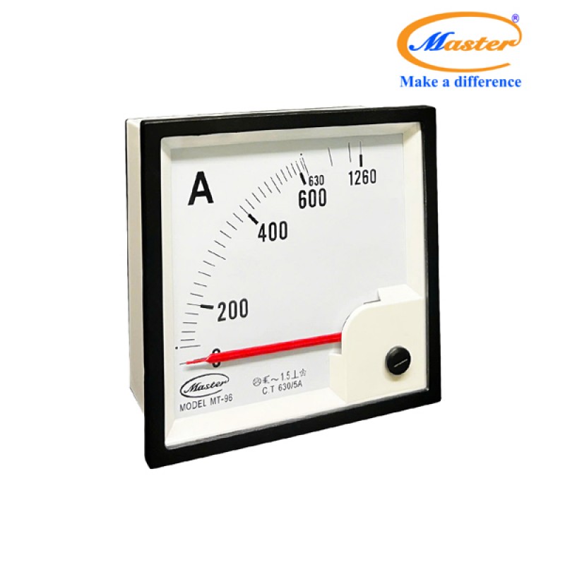 Đồng Hồ Đo Ampe MT-96 630/5A CL1.5 Master