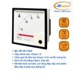 Đồng Hồ Đo Ampe MT-96 75/5A CL1.5 Master