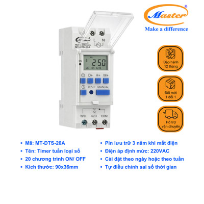 Timer Kỹ Thuật Số MT-DTS-20A Master
