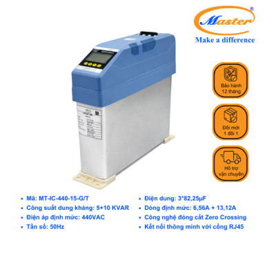 Tụ Bù Thông Minh 3P 15KVAR 440VAC Master - Không Tích Hợp Cuộn Kháng