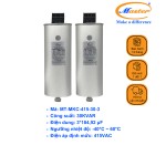 Tụ Bù Chống Cháy Nổ Master Tròn Loại Khô 3P 30KVAR 415VAC
