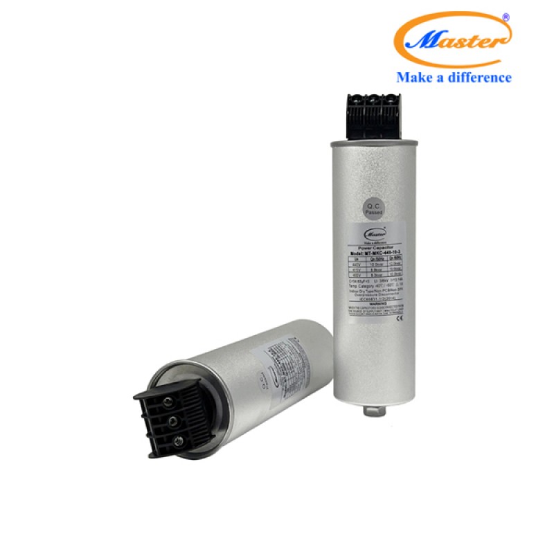 Tụ Bù Chống Cháy Nổ Master Tròn Loại Khô 3P 10KVAR 440VAC