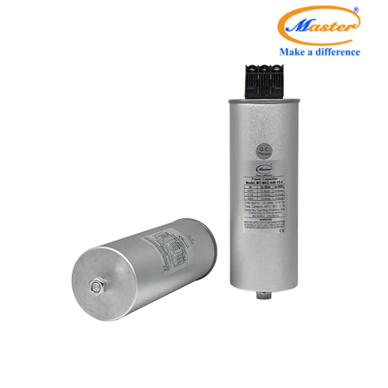 Tụ Bù Chống Cháy Nổ Master Tròn Loại Khô 3P 15KVAR 440VAC