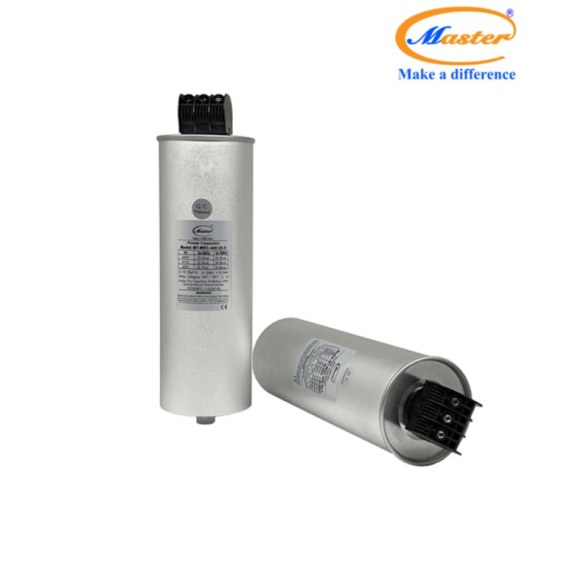 Tụ Bù Chống Cháy Nổ Master Tròn Loại Khô 3P 25KVAR 440VAC