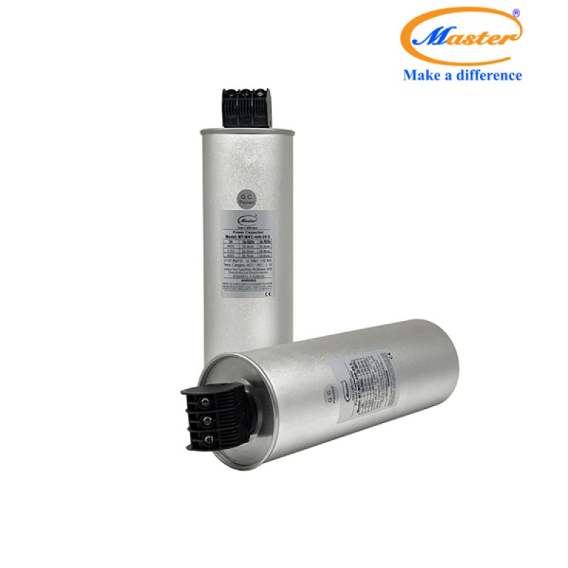 Tụ Bù Chống Cháy Nổ Master Tròn Loại Khô 3P 25KVAR 440VAC