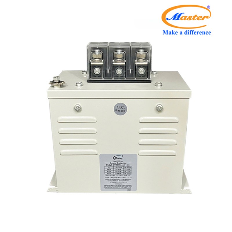 Tụ Bù Chống Cháy Nổ Master Vuông Loại Khô 3P 15KVAR 440VAC