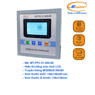 Bộ Điều Khiển Tụ Bù MT-PFC-31-400-8S Master