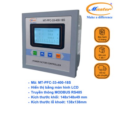 Bộ Điều Khiển Tụ Bù MT-PFC-33-400-18S Master