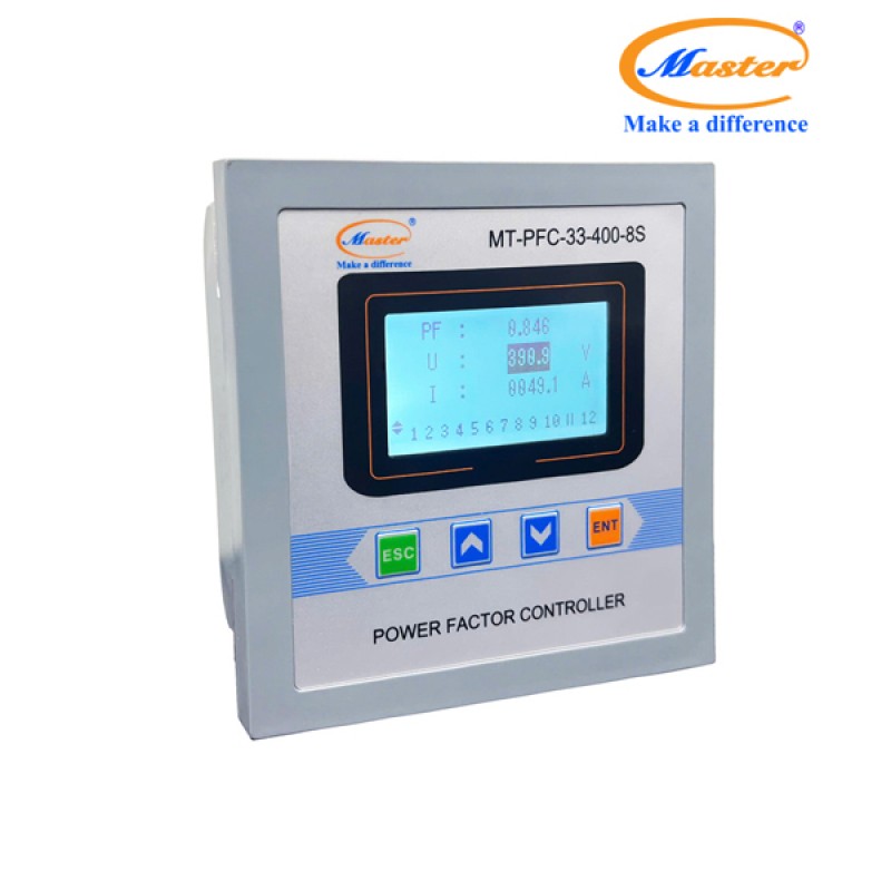 Bộ Điều Khiển Tụ Bù Hệ Số Công Suất MT-PFC-33-400-8S Master
