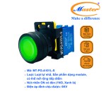 Nút Nhấn ON Có Đèn Màu Xanh Lá Master - Loại Tự Giữ