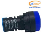 Đèn Báo Pha Xanh Dương Master - Đầu Vòm Phản Quang