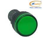 Đèn Báo Pha Xanh Lá Master - Đầu Phẳng