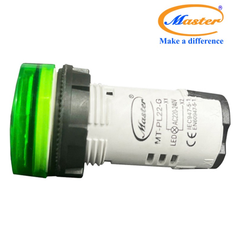 Đèn báo led xanh lá Master