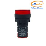 Đèn Báo Pha Đỏ Master - Đầu Phẳng