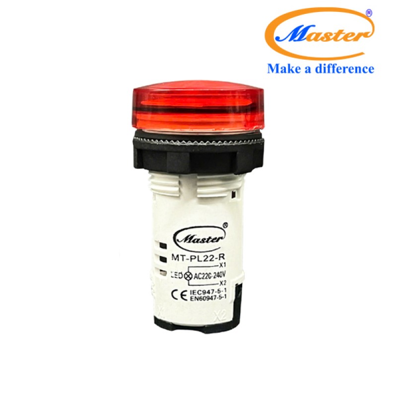 Đèn báo led đỏ Master