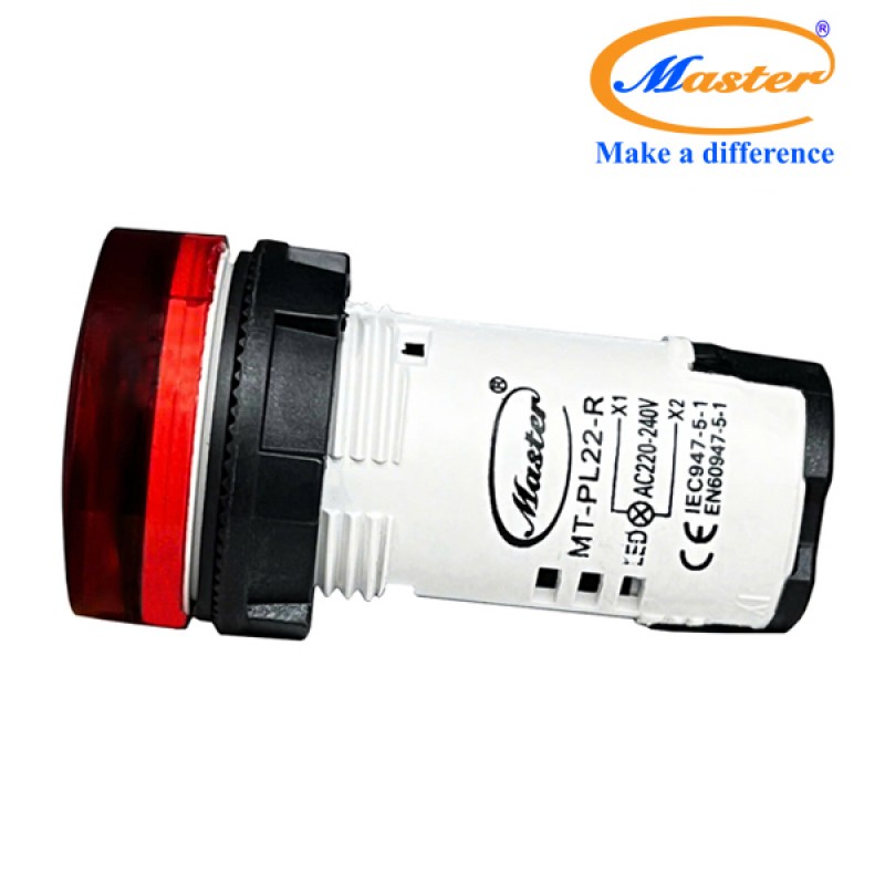Đèn báo led đỏ Master