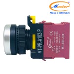 Nút Nhấn OFF Màu Đỏ Master - Viền Mạ Bạc