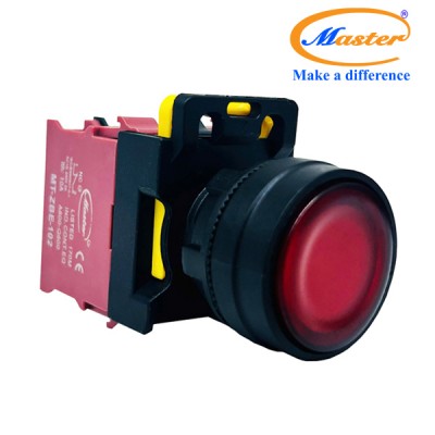 Nút Nhấn OFF Có Đèn Màu Đỏ Master - Loại Tự Giữ
