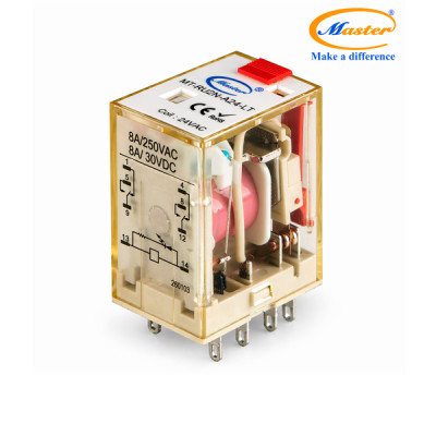 Relay Trung Gian 8 Chân 24VAC MT-RU2N-A24-LT Master