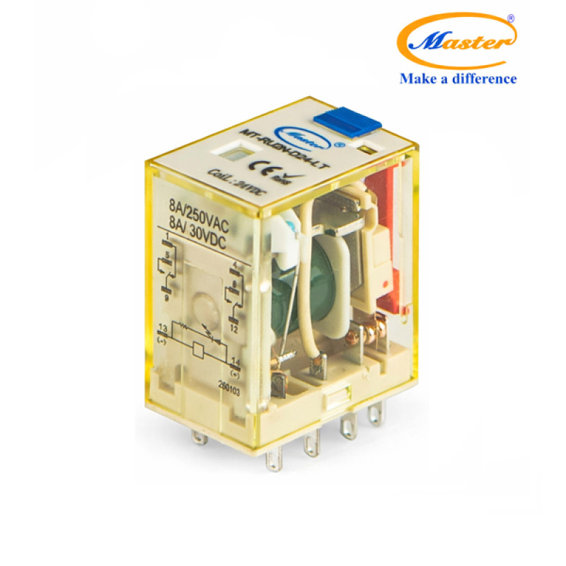 Relay Trung Gian 8 Chân MT-RU2N-D24-LT Master