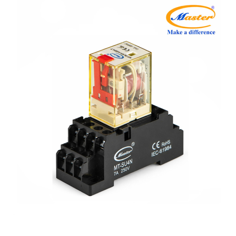 Relay Trung Gian 14 Chân MT-RU4N-A220-LT Master