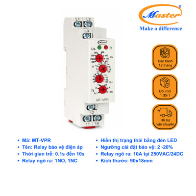 Rơ Le Bảo Vệ Điện Áp MT-VPR Master