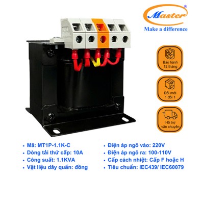 Máy Biến Áp Cách Ly 1 Pha MT1P-1.1K-C Master