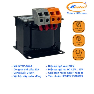 Máy Biến Áp Cách Ly 1 Pha MT1P-240-A Master