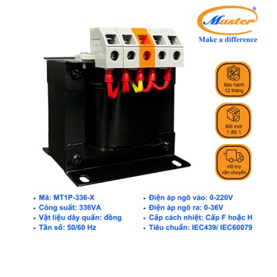 Máy Biến Áp Cách Ly 1 Pha MT1P-336-X Master