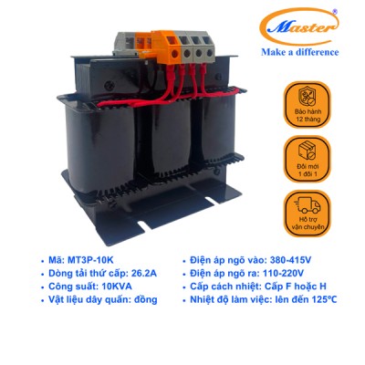 Máy Biến Áp Cách Ly 3 Pha MT3P-10K Master