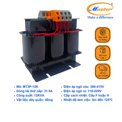 Máy Biến Áp Cách Ly 3 Pha MT3P-12K Master