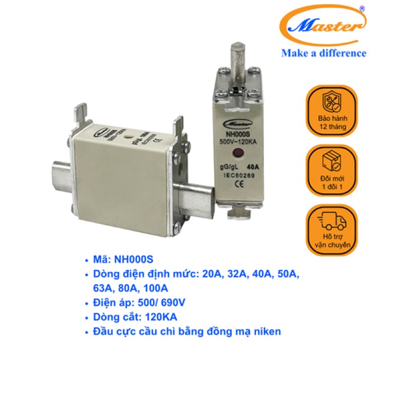 Cầu Chì Dòng Cắt Mạch Cao NH000S