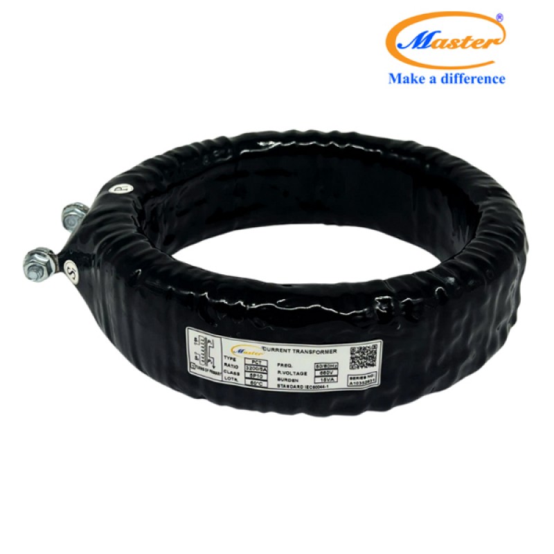 Biến Dòng Bảo Vệ PCT 3200/5A 5P10 15VA Master - Đúc Epoxy Tròn Đen