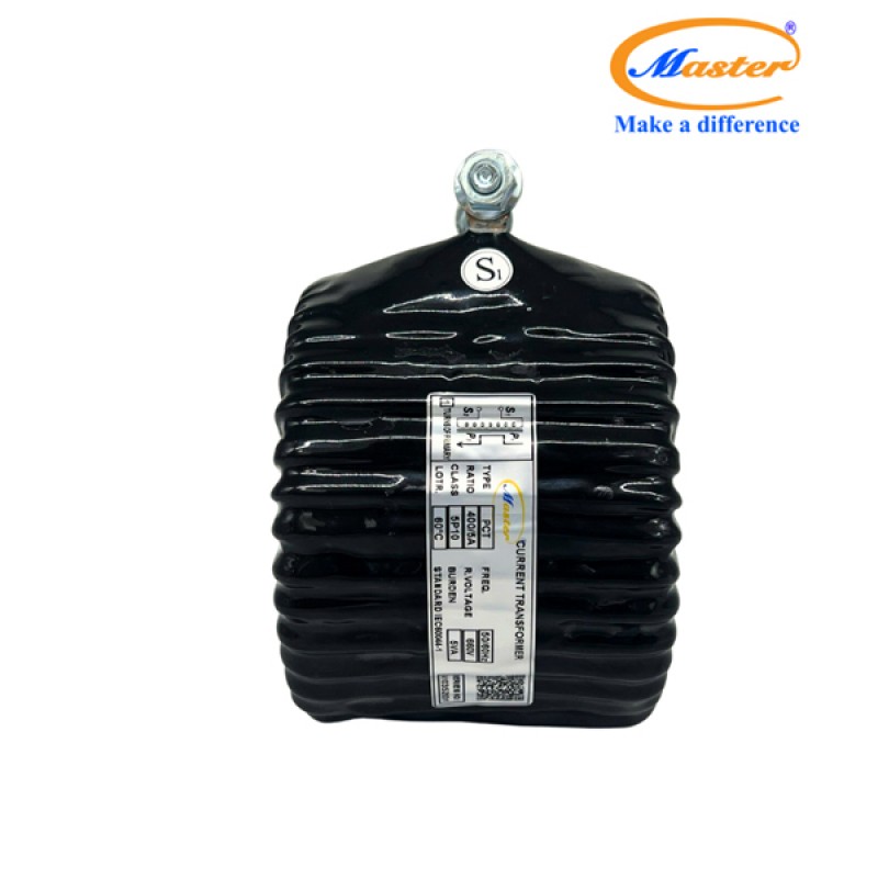 Biến Dòng Bảo Vệ PCT 400/5A 5P10 5VA Master - Đúc Epoxy Tròn Đen