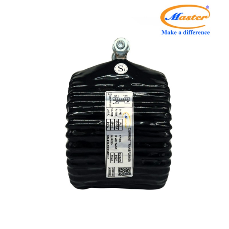 Biến Dòng Bảo Vệ PCT 500/5A 5P10 15VA Master - Đúc Epoxy Tròn Đen