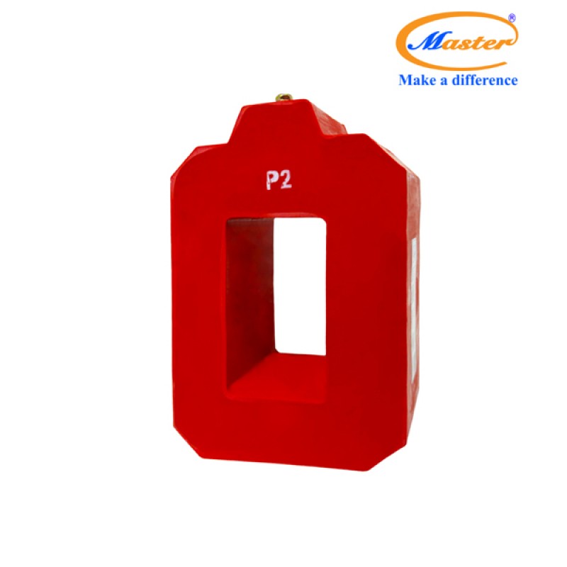 Biến Dòng Bảo Vệ PCT 1250/5A 5P10 15VA Master - Đúc Epoxy Vuông Đỏ