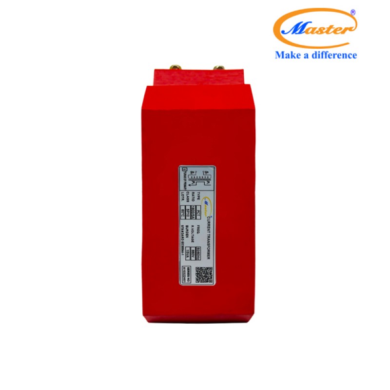 Biến Dòng Bảo Vệ PCT 1600/5A 5P10 15VA Master - Đúc Epoxy Vuông Đỏ