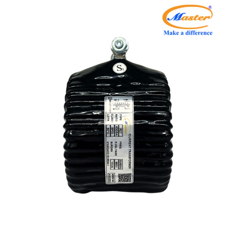Biến Dòng Bảo Vệ PCT 630/5A 5P10 15VA Master - Đúc Epoxy Tròn Đen