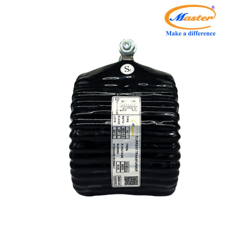 Biến Dòng Bảo Vệ PCT 630/5A 5P10 5VA Master - Đúc Epoxy Tròn Đen