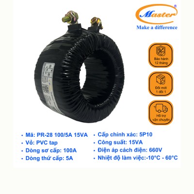 Biến Dòng Bảo Vệ Băng Quấn PR-28 100/5A 5P10 15VA