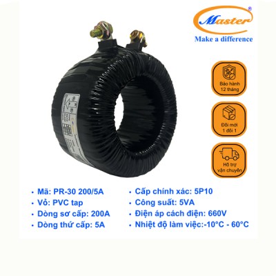 Biến Dòng Bảo Vệ Băng Quấn PR-30 200/5A 5P10 5VA