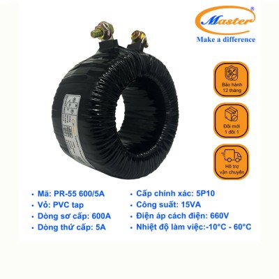 Biến Dòng Bảo Vệ Băng Quấn PR-55 600/5A 5P10 15VA