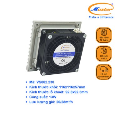 Quạt Hút Kèm Miệng Gió Lọc Bụi VS802.230 Master