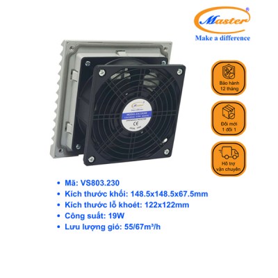 Quạt Hút Kèm Miệng Gió Lọc Bụi VS803.230 Master