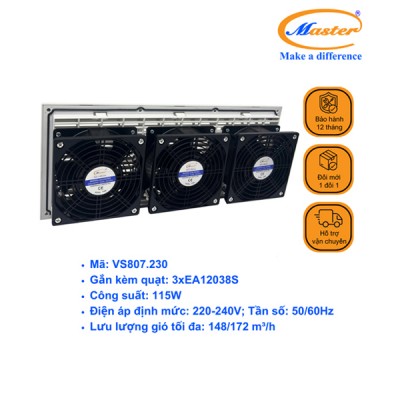 Quạt Hút Kèm Miệng Gió Lọc Bụi VS807.230 Master
